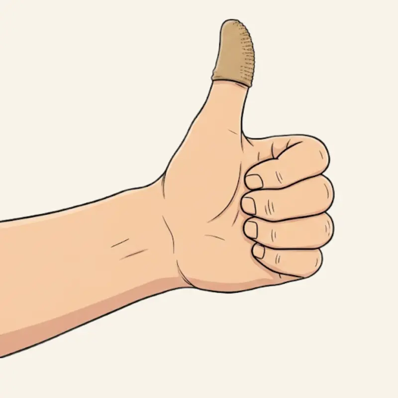 finger barrier guard for biting nails